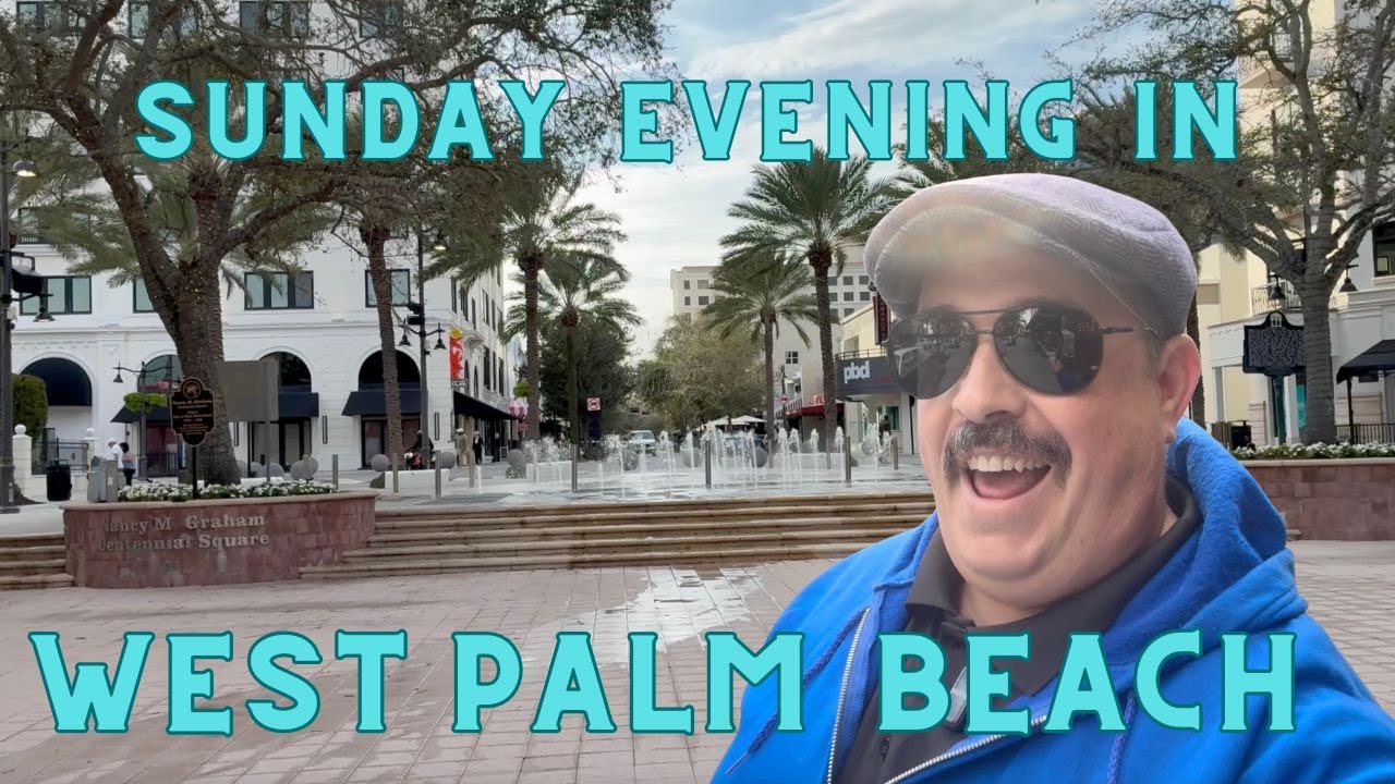 Evening walk and talk in West Palm Beach