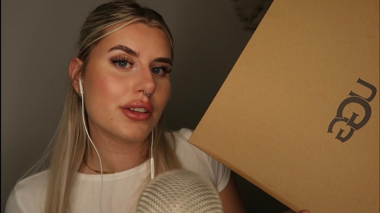 ASMR tingly shoe unboxing