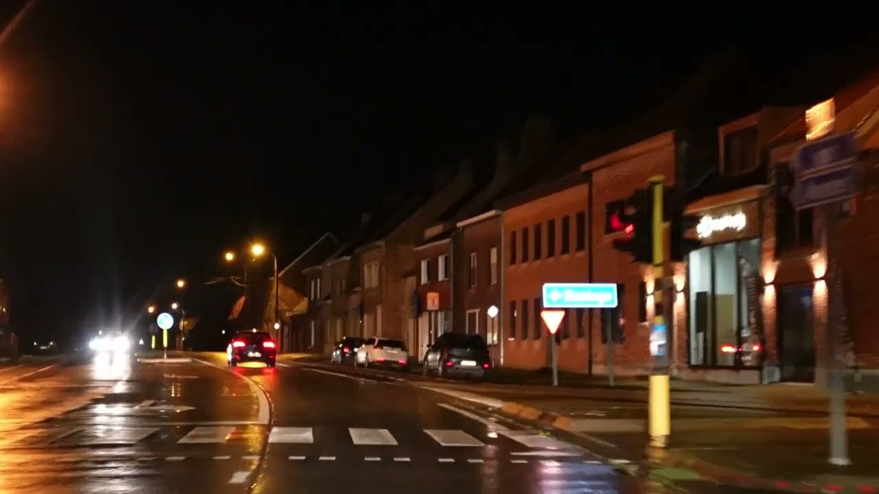 Night Drive Belgium: A19 Motorway | De Panne / Ypres to Kortrijk | Dashcam