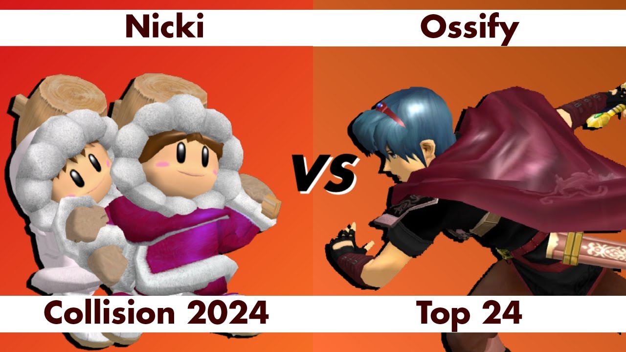 Ossify (Marth) vs Nicki (Ice Climbers) - Collision 2024 Top 24 Bracket