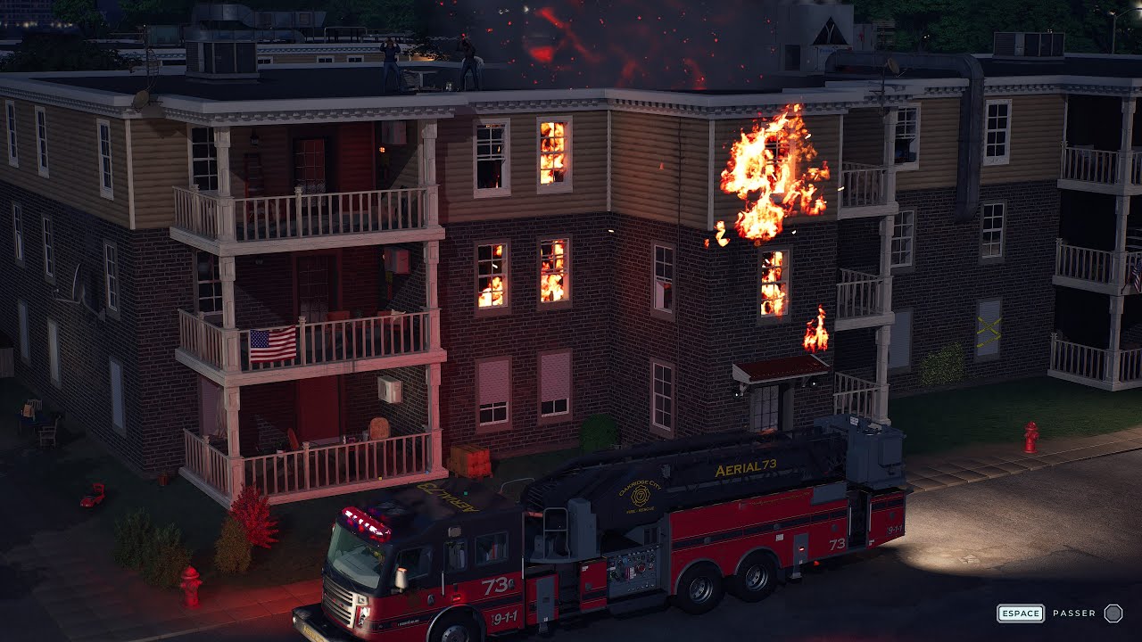 FIREFIGHTING SIMULATOR : IGNITE | UN IMMEUBLE EN FEU DANS UN CAMPUS🔥 🚒
