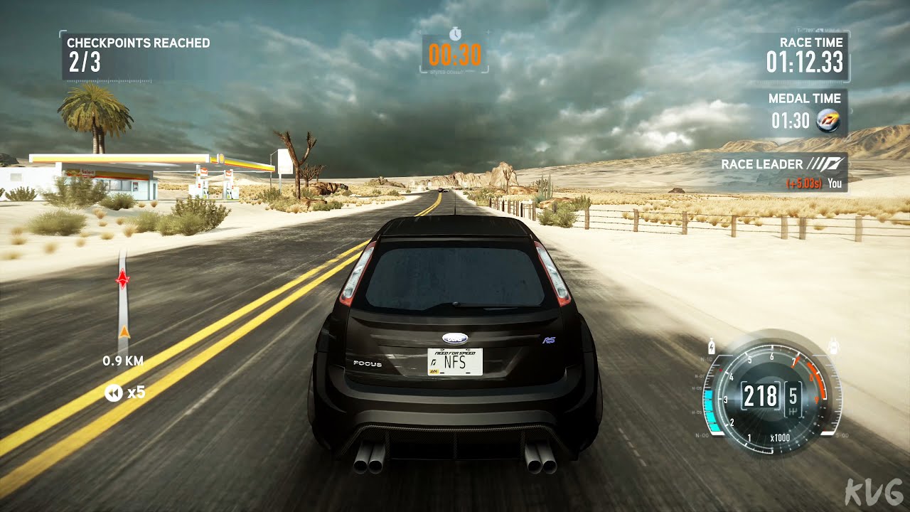 Need for Speed: The Run - Ford Focus RS (Racer Bodykit) 2010 - Gameplay (PC UHD) [4K60FPS]