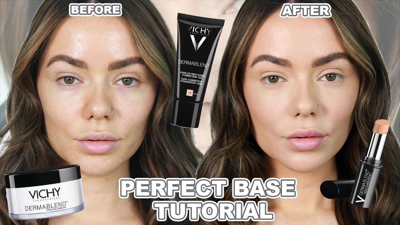 PERFECT BASE TUTORIAL USING 1 BRAND! VICHY DERMABLEND