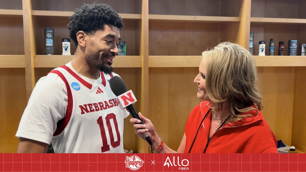 Jamarques Lawrence, Berke Büyüktuncel, Cale Jacobsen and Jared Garcia Following NCAA Tournament Win