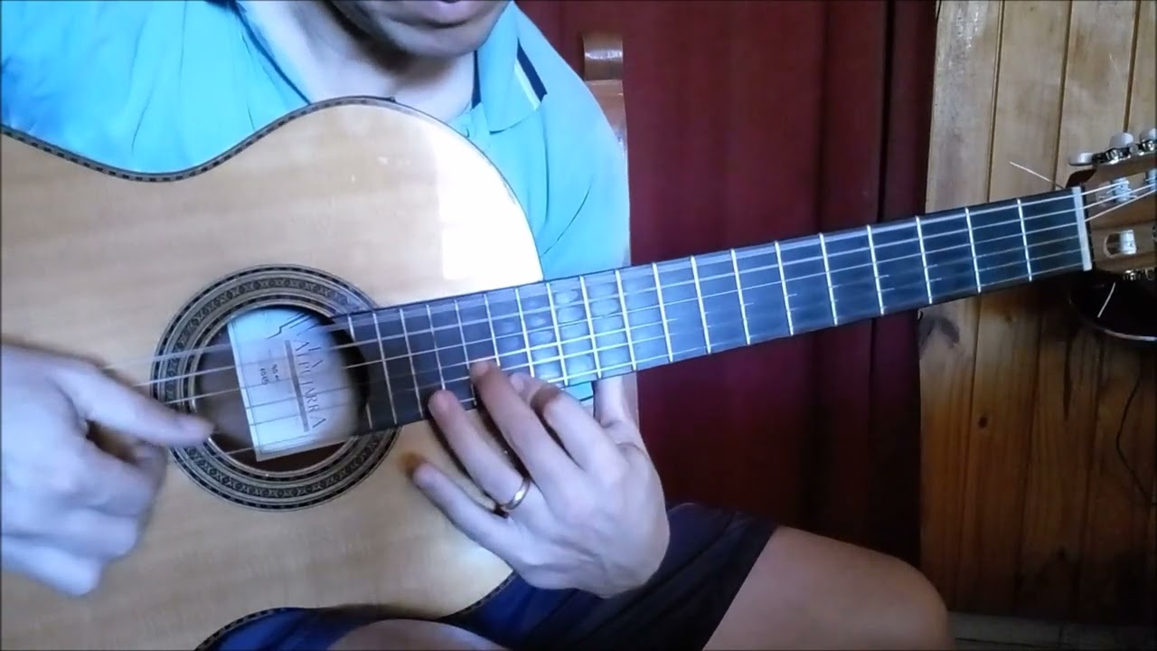 Chamamé Puerto Tirol punteo intro y melodía en guitarra
