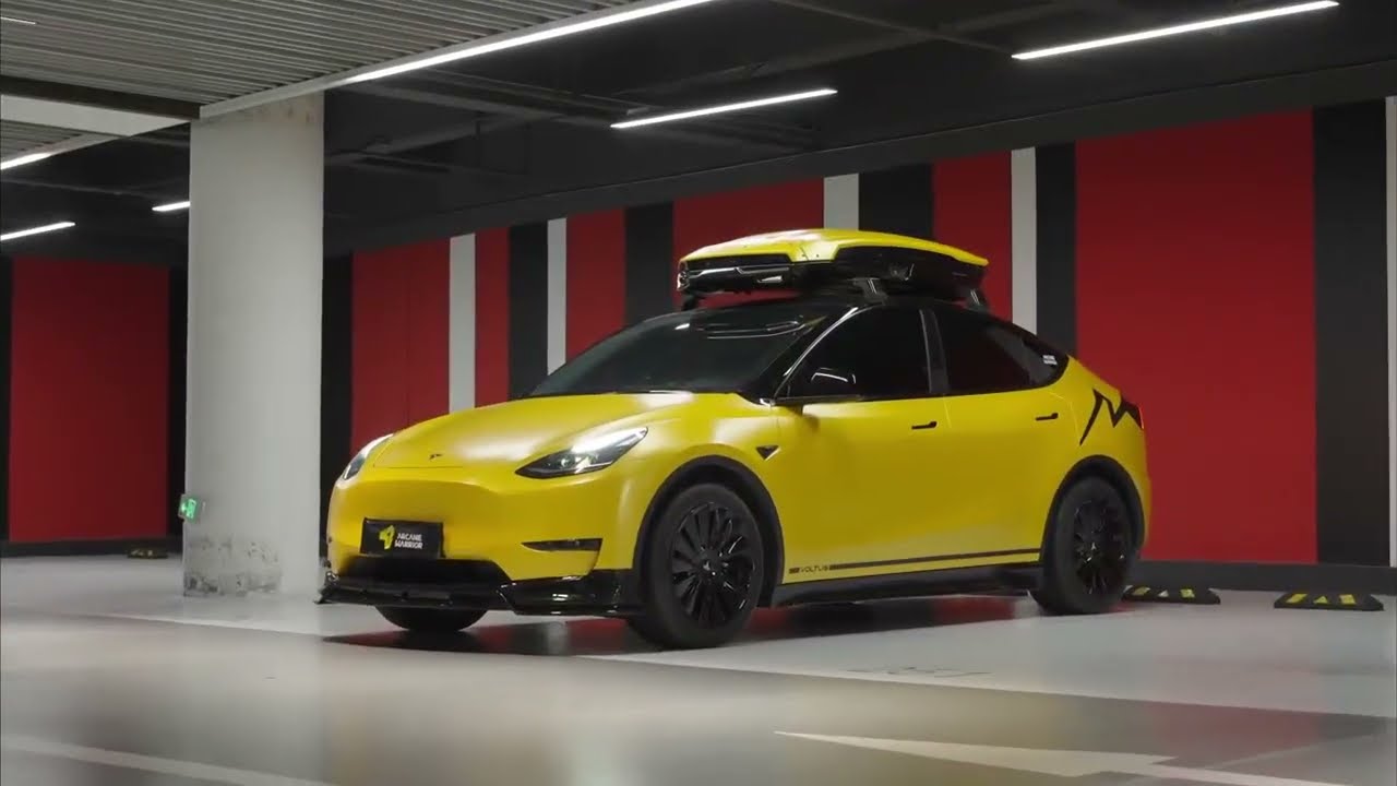 AW Arcane Warrior Tesla Model Y Roof Rack and Roof Cargo Box