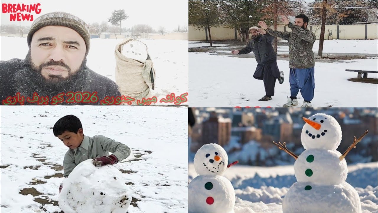Quetta Gets HEAVY Snowfall on 3rd Day of January 2026
