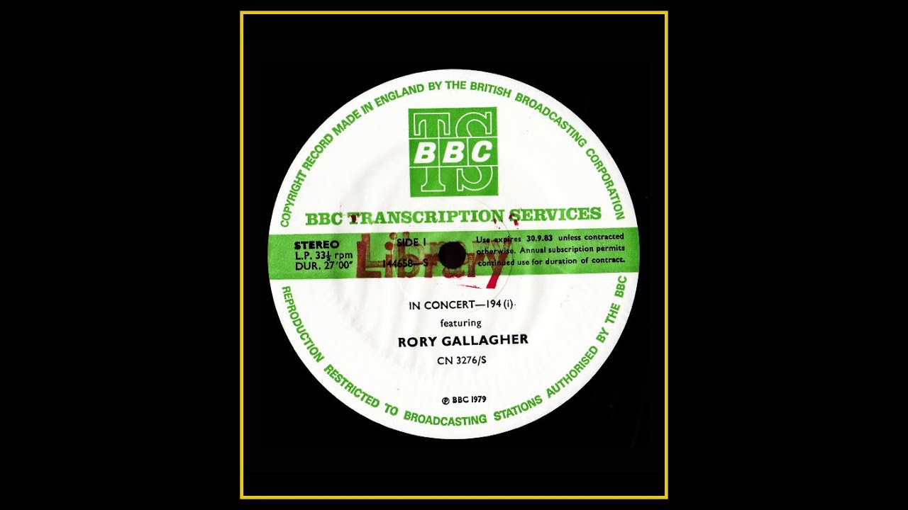Rory Gallagher - BBC 'Rock Goes to College' 1979