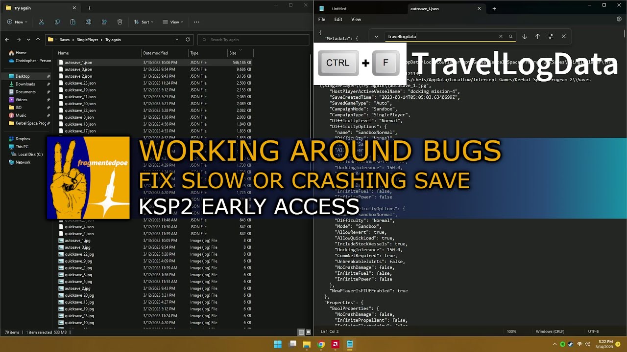 KSP 2, Fix Slow or Crashing Save File