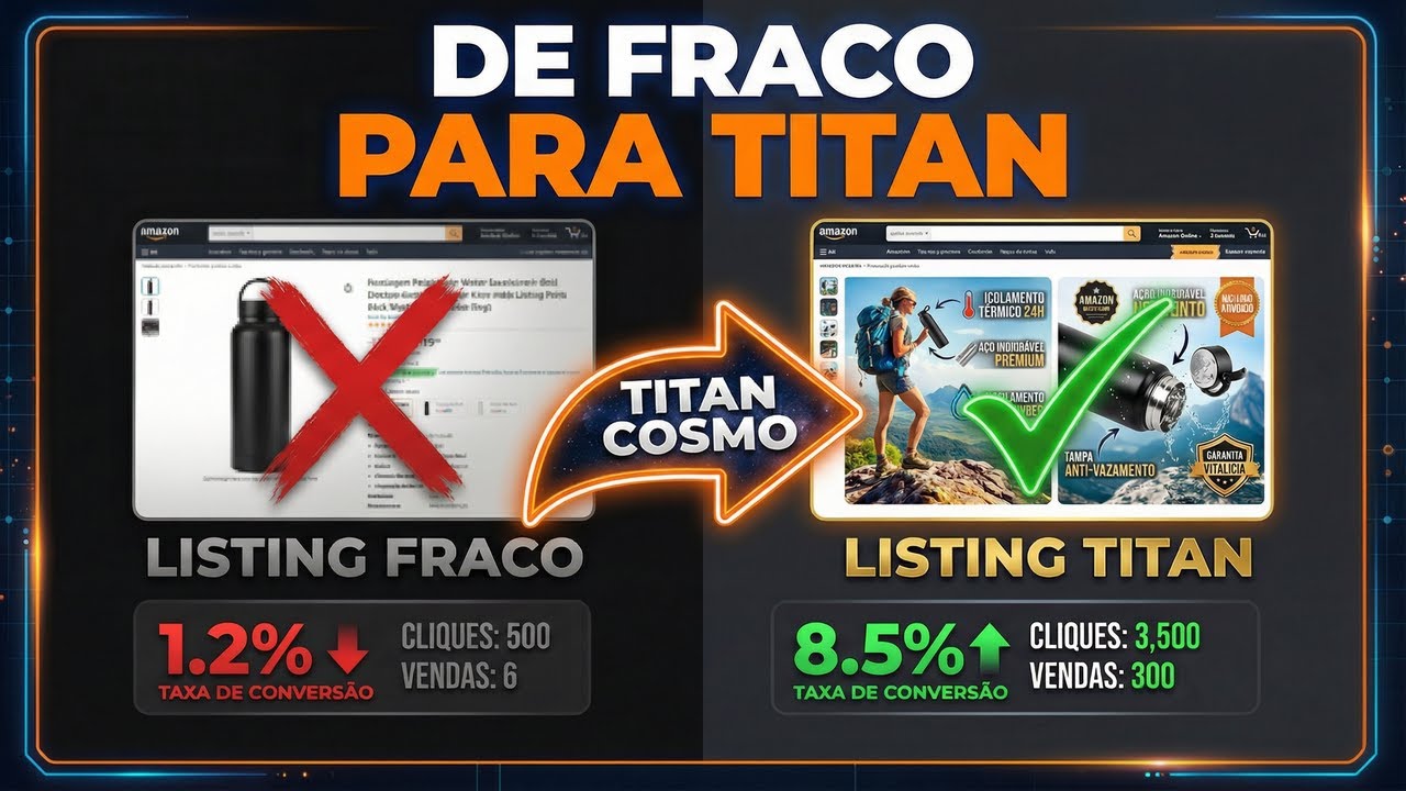 Amazon Listing Titan Cosmo - Agente de IA Gerador de Listing e Prompts para Imagens