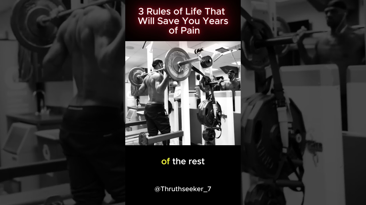 3 Rules of life that will save you years of pain