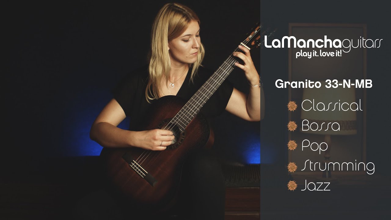 Mahogany burst finish | Romero Granito 33-N-MB