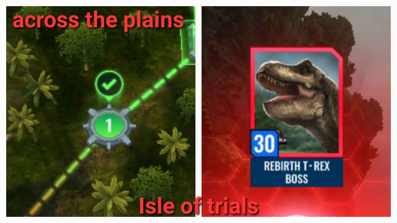 Isle of trials Season 3 Walkthrough part 15 Rebirth T Rex boss | Jurassic World Alive