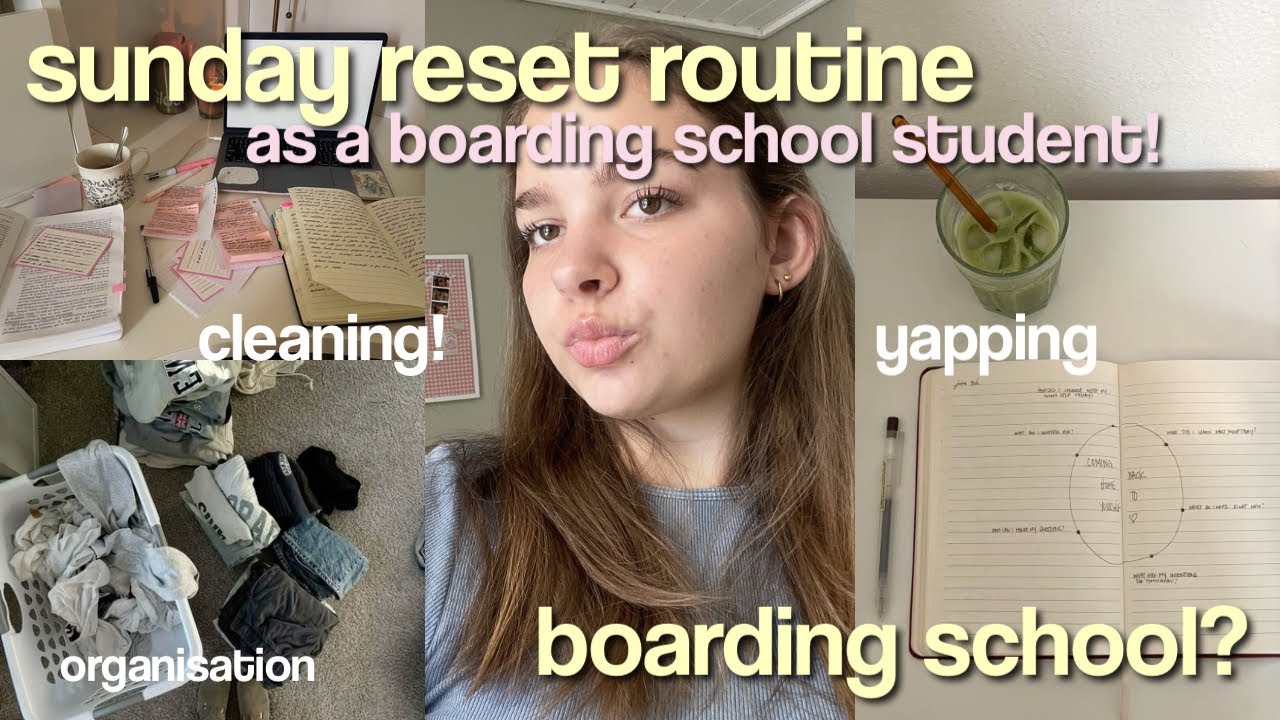 SUNDAY RESET ROUTINE | prepping for BOARDING SCHOOL life, organising, cleaning and yapping! 🫧🪞📝