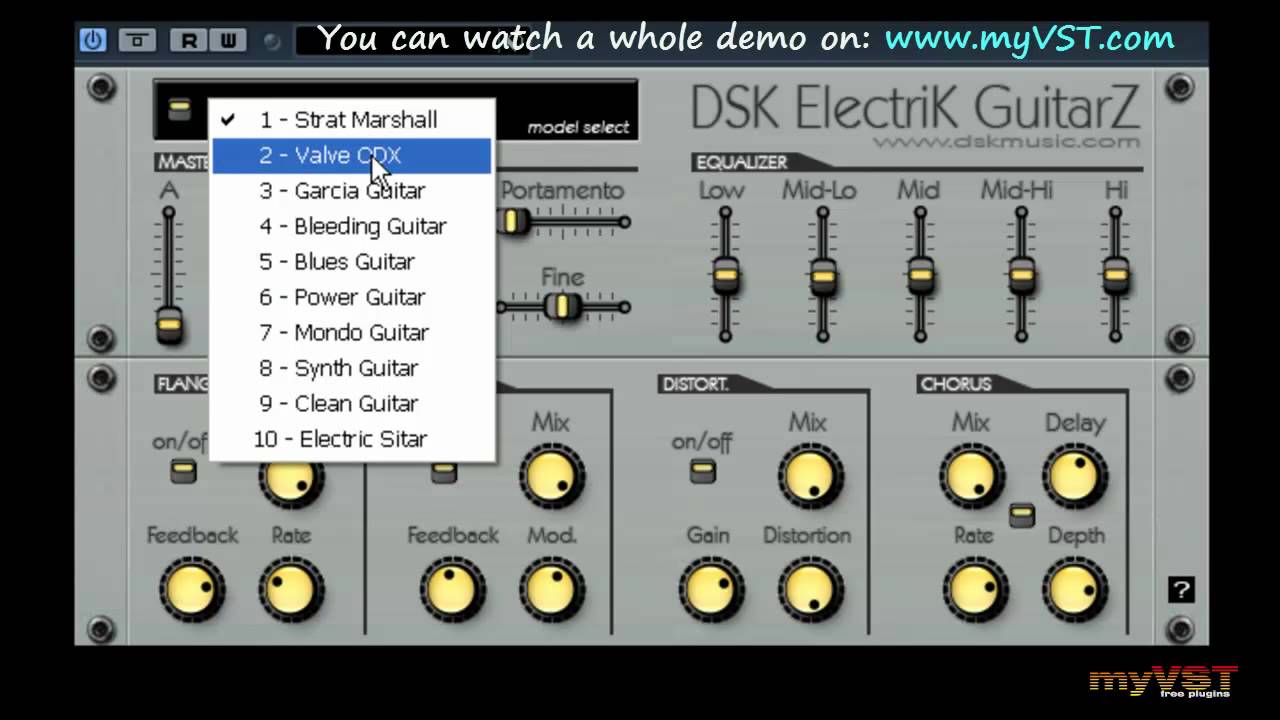 DSK ElectriK GuitarZ - Free VST - myVST Demo