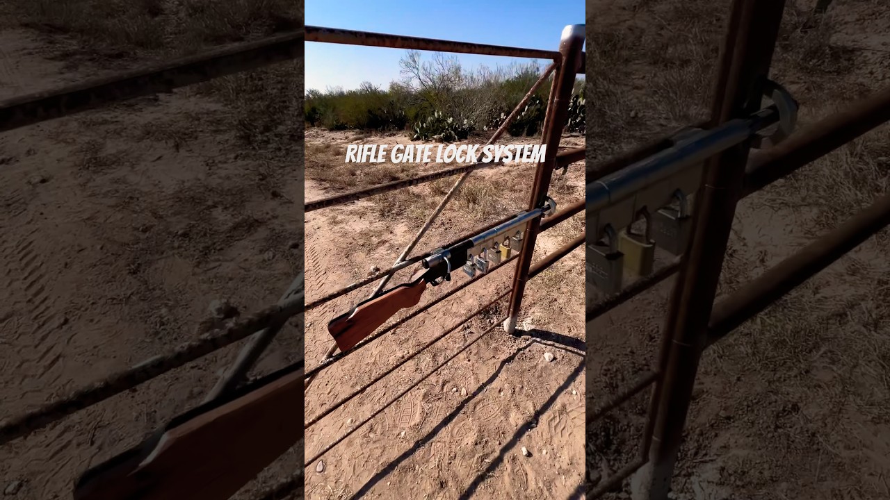 3rd Rifle Gate Lock Installed. Gotta love it. #gate #ranch #lockdown