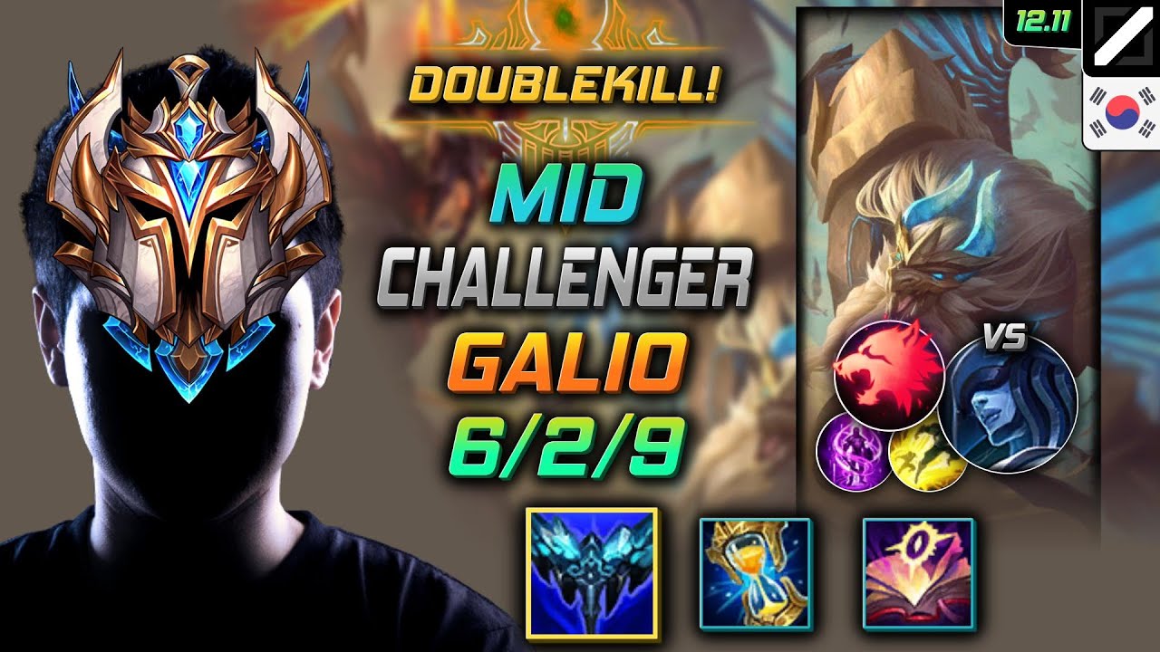 Галио Вечный холод Хищник - Challenger Galio Mid vs Lissandra - LOL KR 12.11
