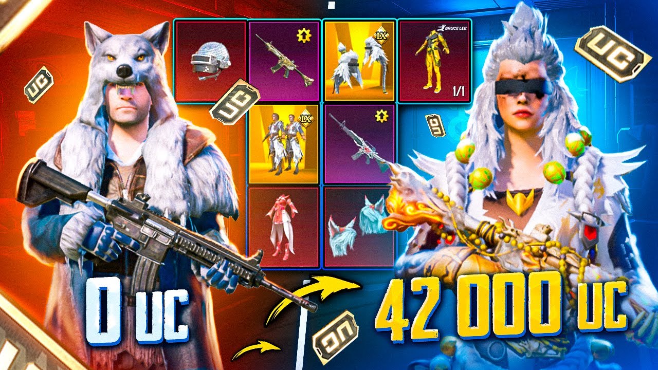 $42 000 UC! 🔥 НЕРЕАЛЬНО КРУТАЯ ПРОКАЧКА АККАУНТА ПОДПИСЧИКУ - НИКТО ТАКОГО НЕ ОЖИДАЛ В PUBG MOBILE 🤩