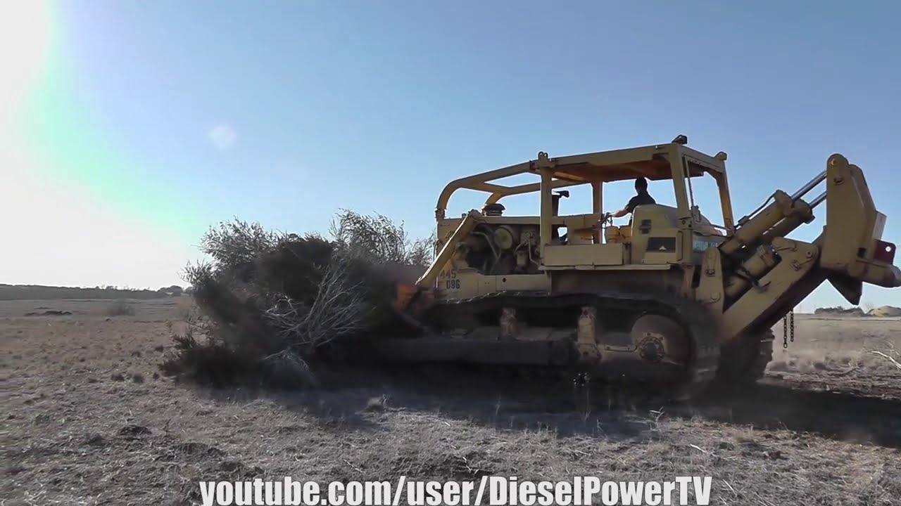 CAT D9G PUSHING CEDAR PILES!!!