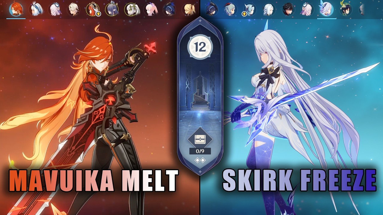 【 New Spiral Abyss 6.4/Luna V】Mavuiak Melt + Skirk Freeze | Genshin Spiral Abyss