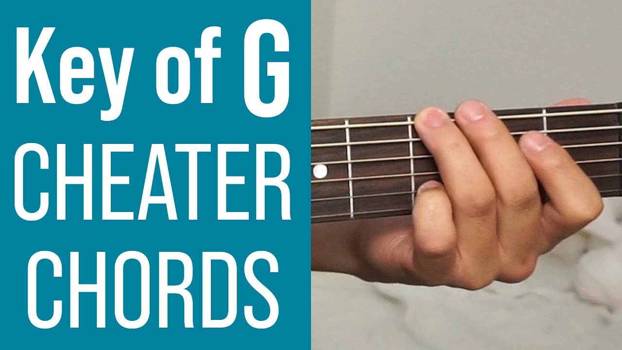 Playing chords in the key of G the easier way || Cheater Chords in the key of G