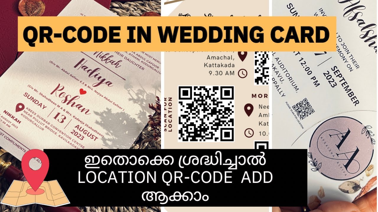 How to Generate QR-code in Wedding Card | Handmade Wedding Invitation | QR-Code Wedding Invitations