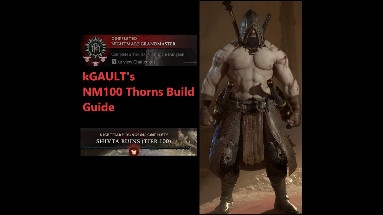 Eternal NM100 Thorns Barbarian Build Guide