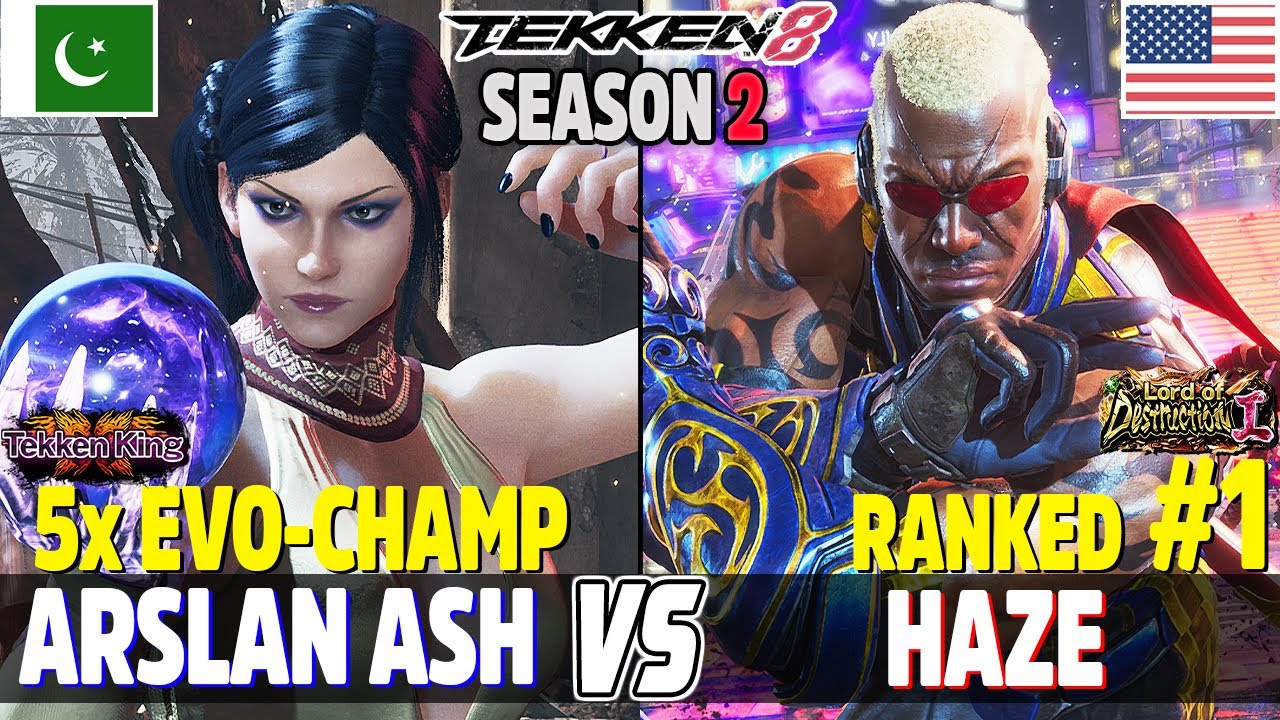 Tekken 8  ▰  ARSLAN ASH (Zafina) Vs HAZE (#1 Ranked Raven) ▰ High Level Gameplay!