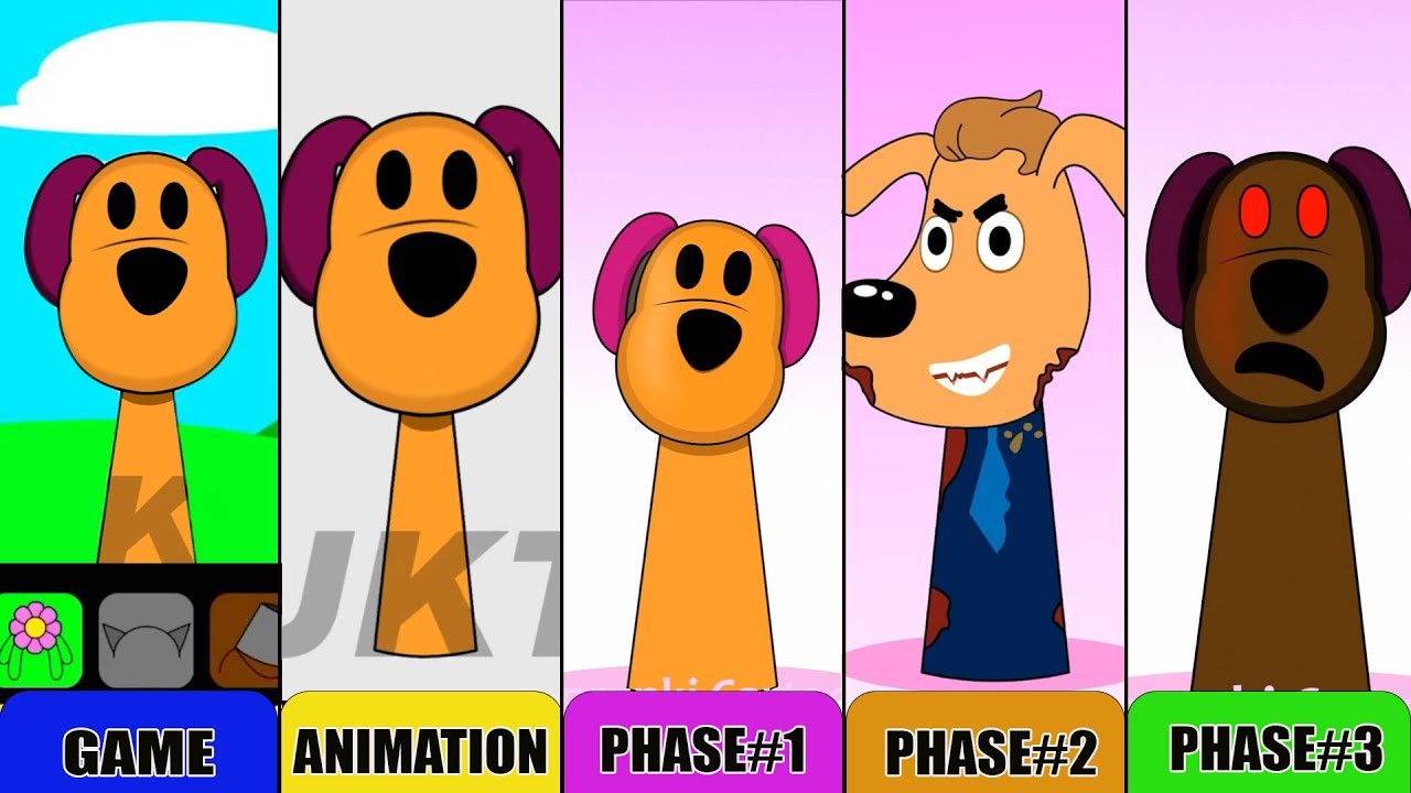 My NEW! Sprunki OC: Lula (Pocoyo Como lo mueve lo lo) Phase 4 Animation vs Game (All Versions)