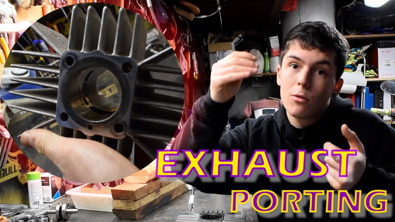 MEJORAMOS la LUMBRERA de ESCAPE del motor de la DERBI VARIANT  [MK65CC]