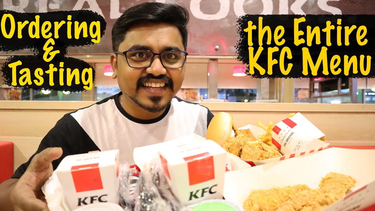 I Ate FULL KFC MENU | Doha Qatar | Nezy Vlogs