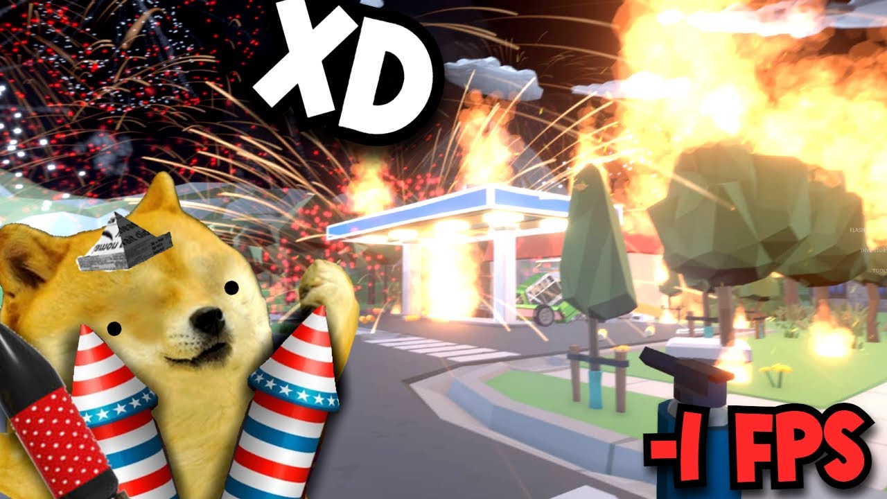 DESTRUYENDO MI PC CON ESTE JUEGO XD - Fireworks Mania - Juegos con cheems