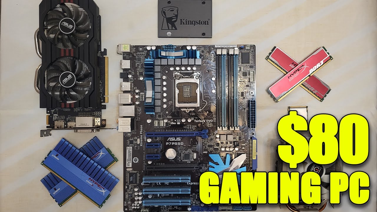 I7 860 + R7 265 2GB | 70$ Low Budget PC Build | 4K