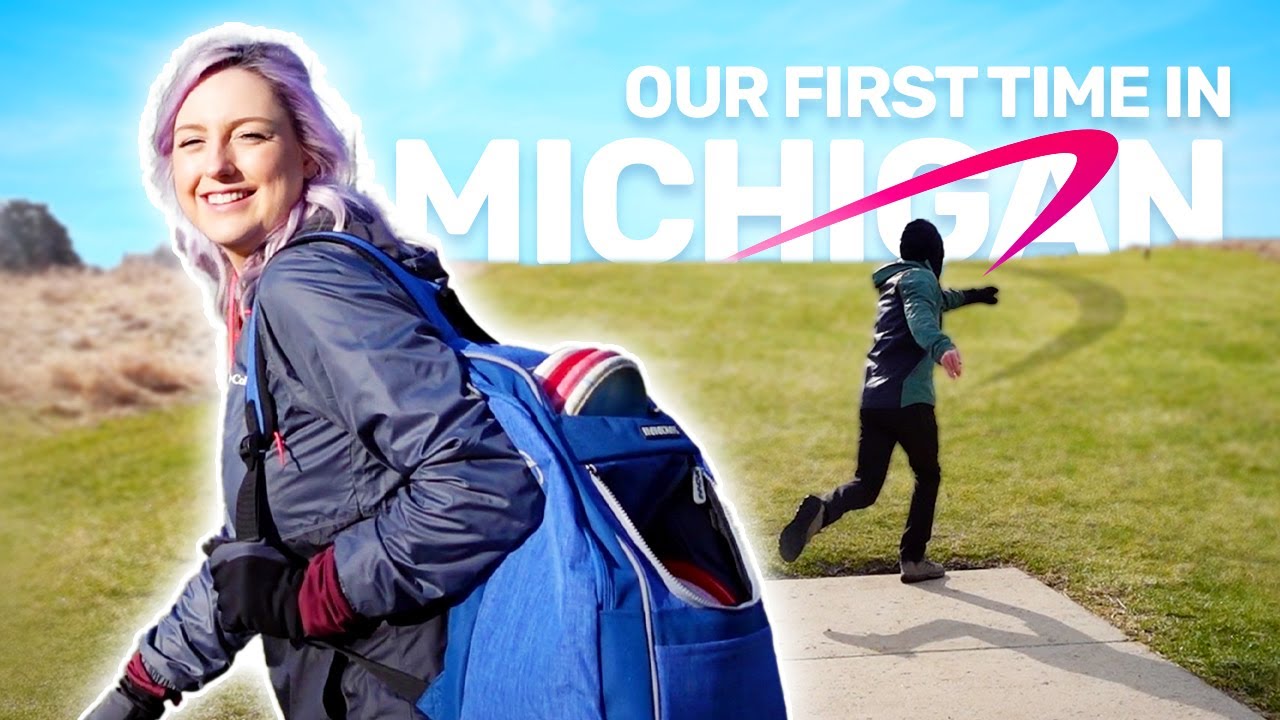 First Time Playing DISC GOLF in MICHIGAN! | Independence Lake | Miss Frisbees