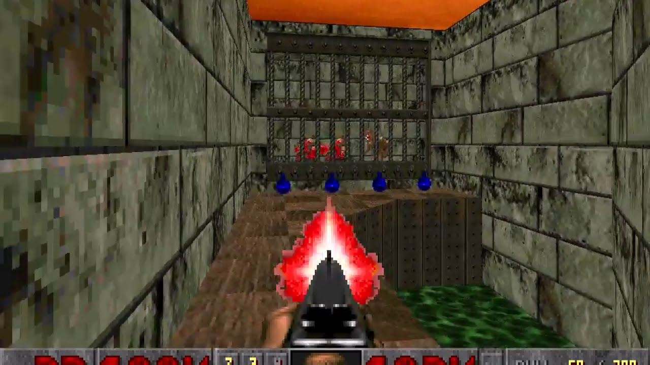 Ultimate Doom level E4M1, Hell Beneath: Finish (UV Max, 'Reality')