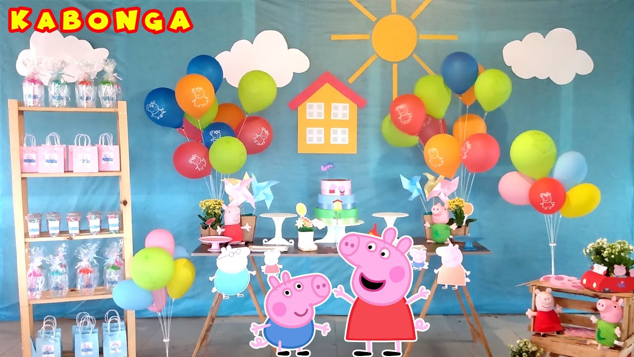 Festa de Aniversário Tema Peppa Pig e George Menino e Menina! Como Fazer! DIY!