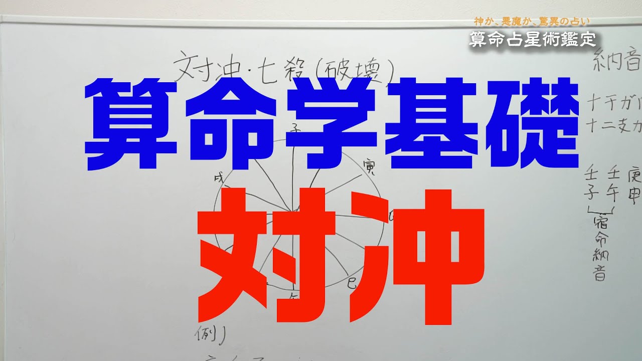 算命学基礎　対冲