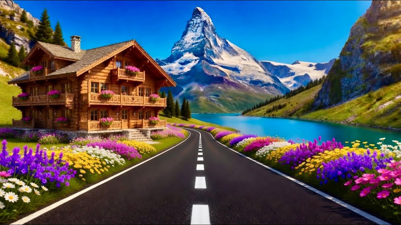 Swiss Alps ,The Ultimate Scenic Road Trip Through Switzerland&rsquo;s Alpine Masterpieces +Relaxing Music 