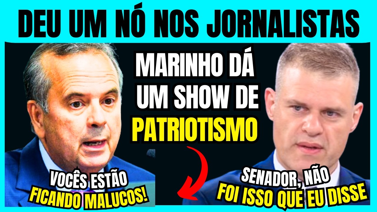 💥IMPERD&Iacute;VEL! Rog&eacute;rio Marinho protagoniza um forte embate no programa Canal Livre com Fernando Mitre.