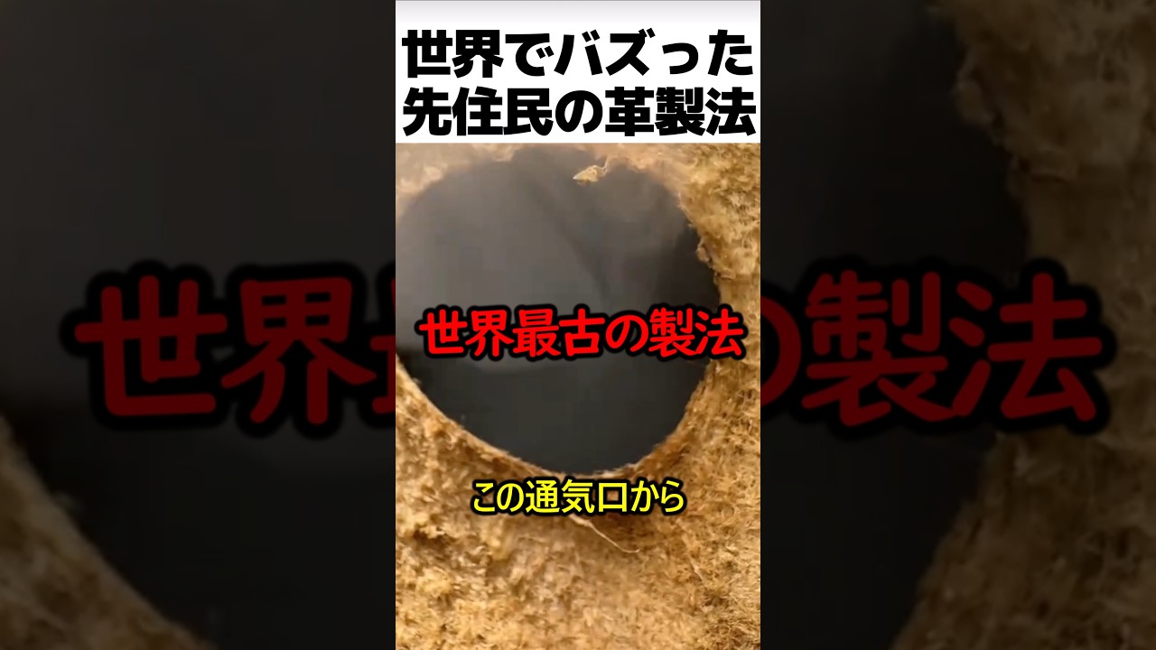 先住民の皮なめしの方法