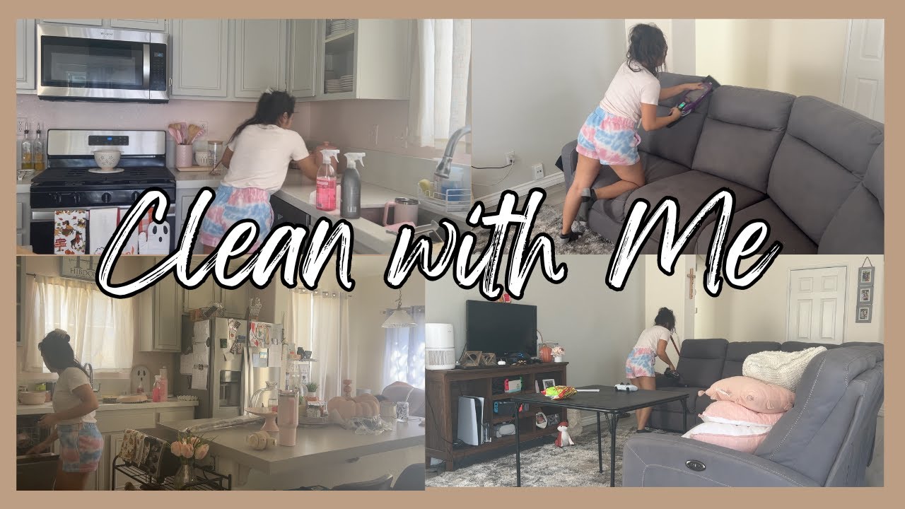 Cleaning our house after a work week 🧼  Clean with Me 🧹🧽