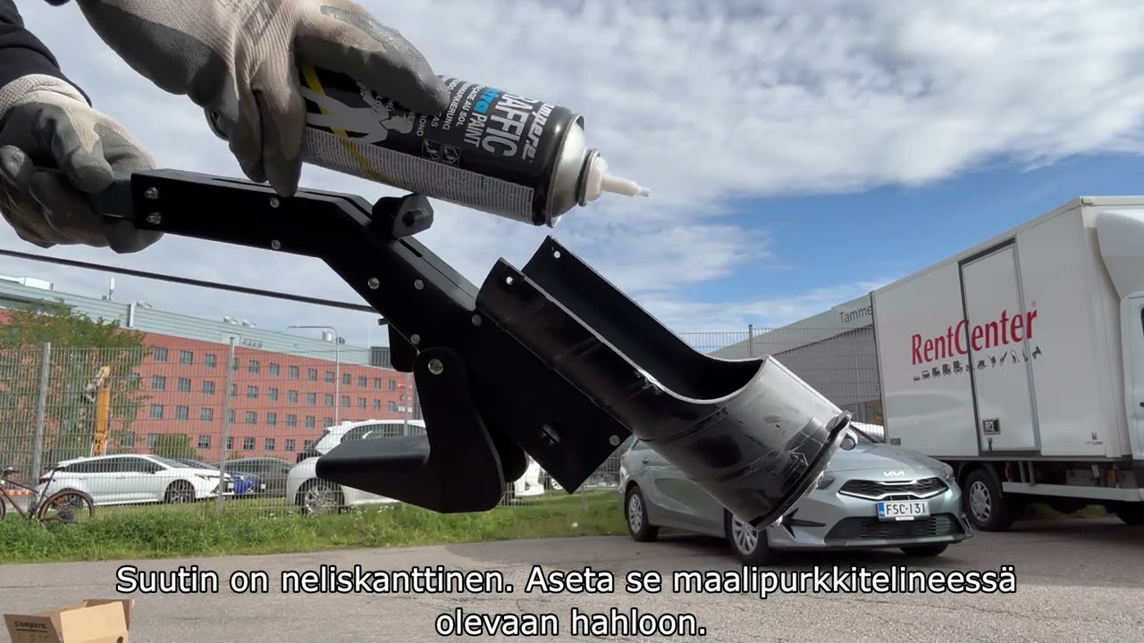Parkkiruutujen maalauslaitteen käyttö