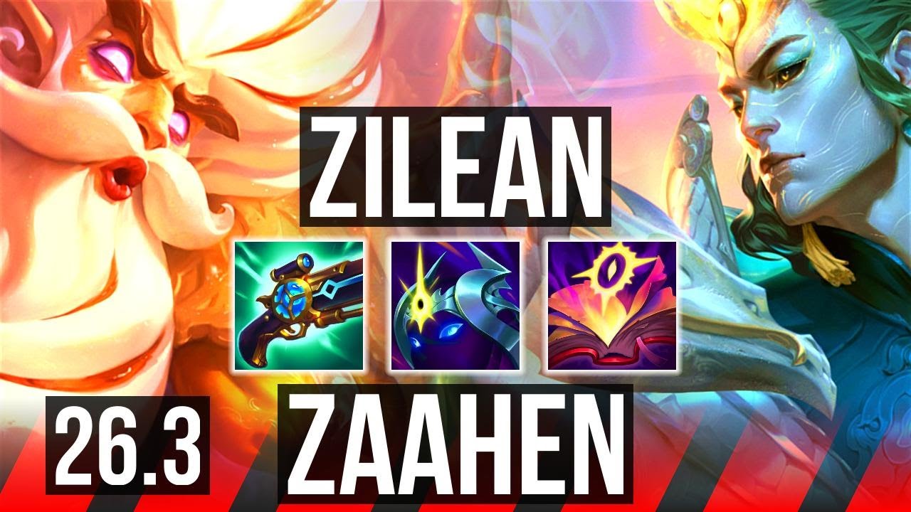 ZILEAN vs ZAAHEN (TOP) | EUW Challenger | 26.3