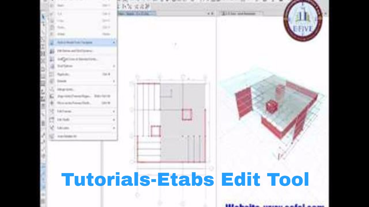 Tutorials-Etabs 2016-Edit Tool