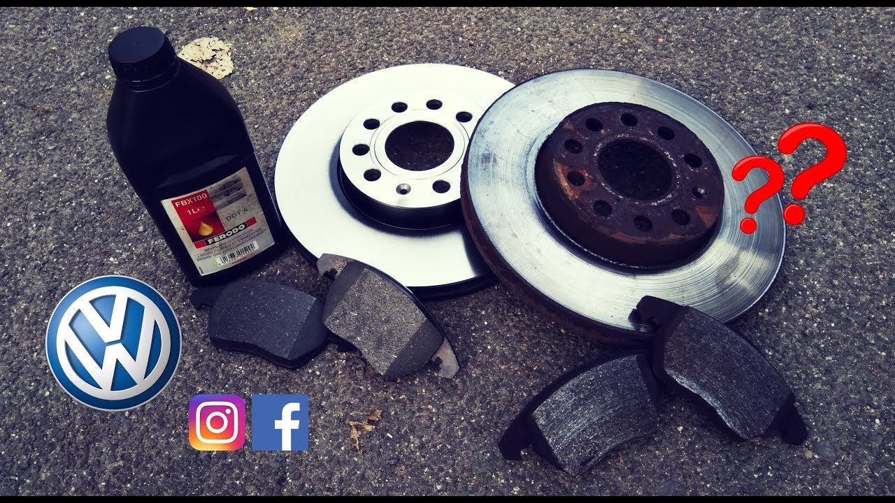 Cum SCHIMBI DISCURILE, PLACUTELE si LICHIDUL de FRANA (PUNTEA FATA) | VW CADDY 3  (DIY)
