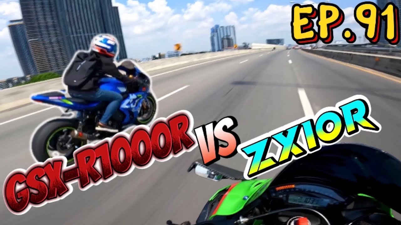 Kawasaki Zx10r VS Suzuki Gsx-r1000r อย่างมันส์ Ep.91