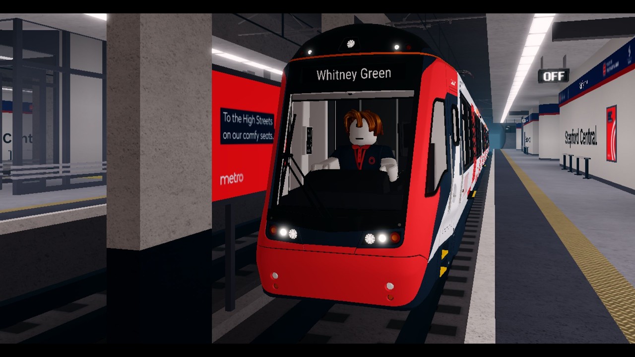 [Metro and tram][Roblox Gameplay Ep1323] Roblox SCR Route R143 (Stepford Central to Whitney Green)