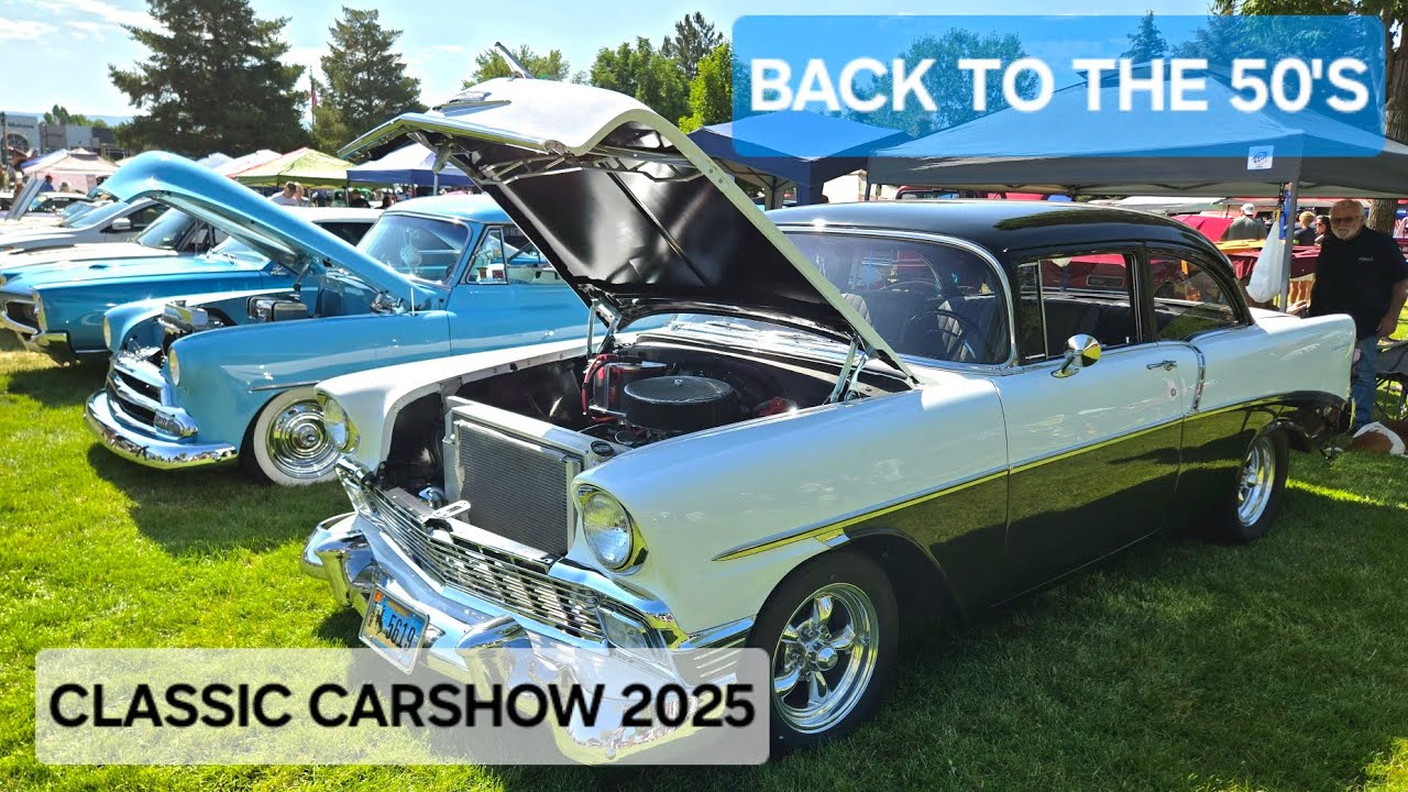 BACK TO THE 50'S CLASSIC CARSHOW 2025 | Heber UT #classiccars #classictrucks #vintagecars #carshow