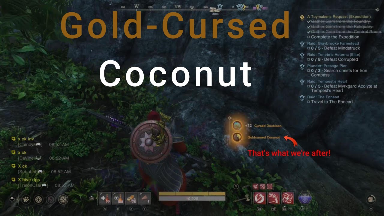 New World Aeternum Glittering Key and Goldcursed Coconut!