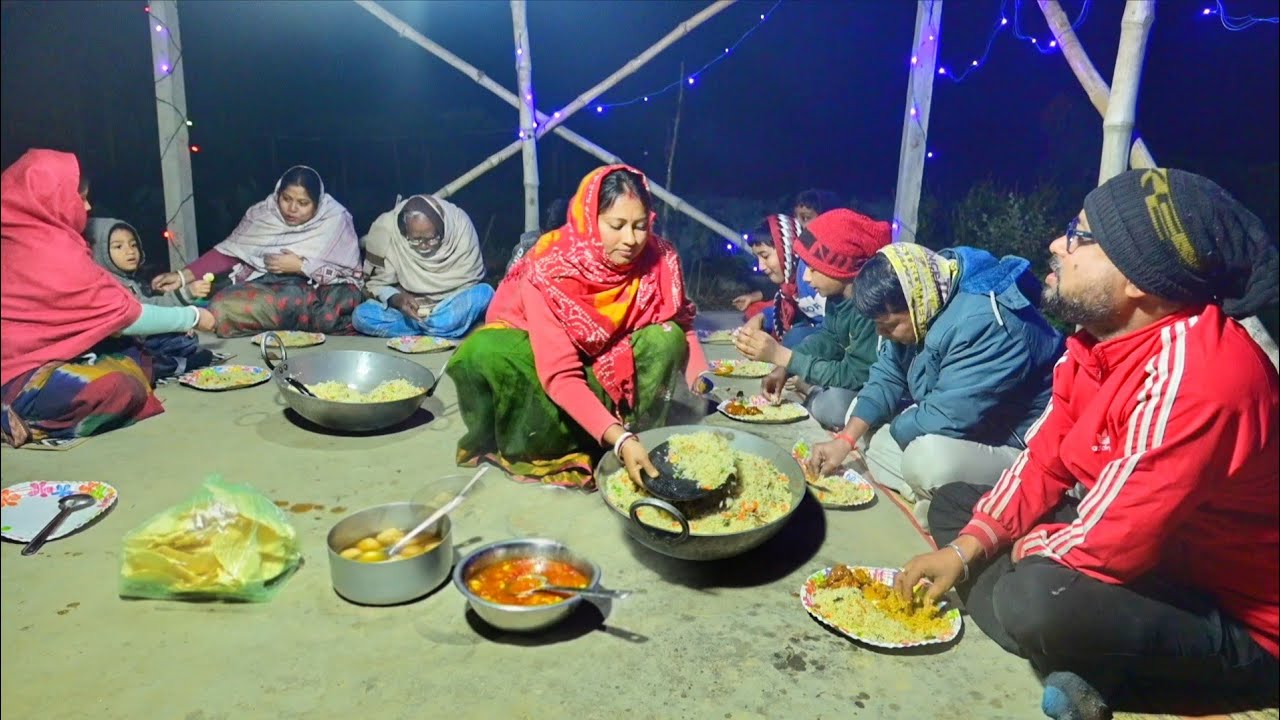 শীতের রাতে কনকনে ঠান্ডায় সবাইমিলে পিকনিক করলাম